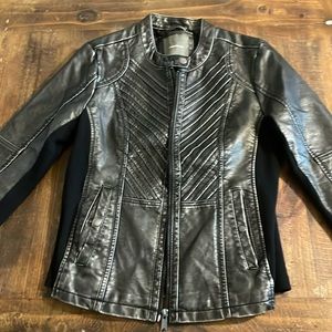 I am selling a barely used maurices leather grayish black jacket. Size medium